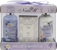 Набор для душа и ванны NataM Лавандовая нежность с ароматом лаванды 3 предмета