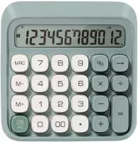 Калькулятор DELI настольный 130х130мм 12 разрядов зеленый