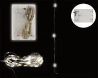 Гирлянда светодиодная Роса Режим: включение/выключенин 10м, 100 ламп Цвет: теплый белый, на батарейк