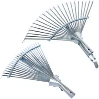 грабли веерные 22 зубца пластинчатые оцинкованные