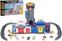 Игровой набор Гараж BeBoy 2в1 световые и звуковые эффекты, подвижные элементы Размер: 75х30х39см