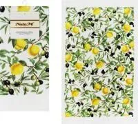 Хлопковое кухонное полотенце nataM цветение пионов 38x63см
