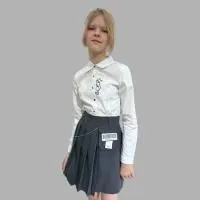 блузка для девочки школьная делорас купить оптом