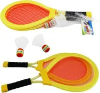 Игровой набор Бадминтон 4 предмета: ракетки со световыми и звуковыми эф.на батарейках