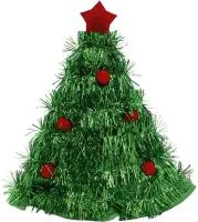 Колпак новогодний Ёлочка 40х28см Цвет: зелёный