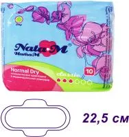 Гигиенические прокладки натам classic normal dry 10шт голубые