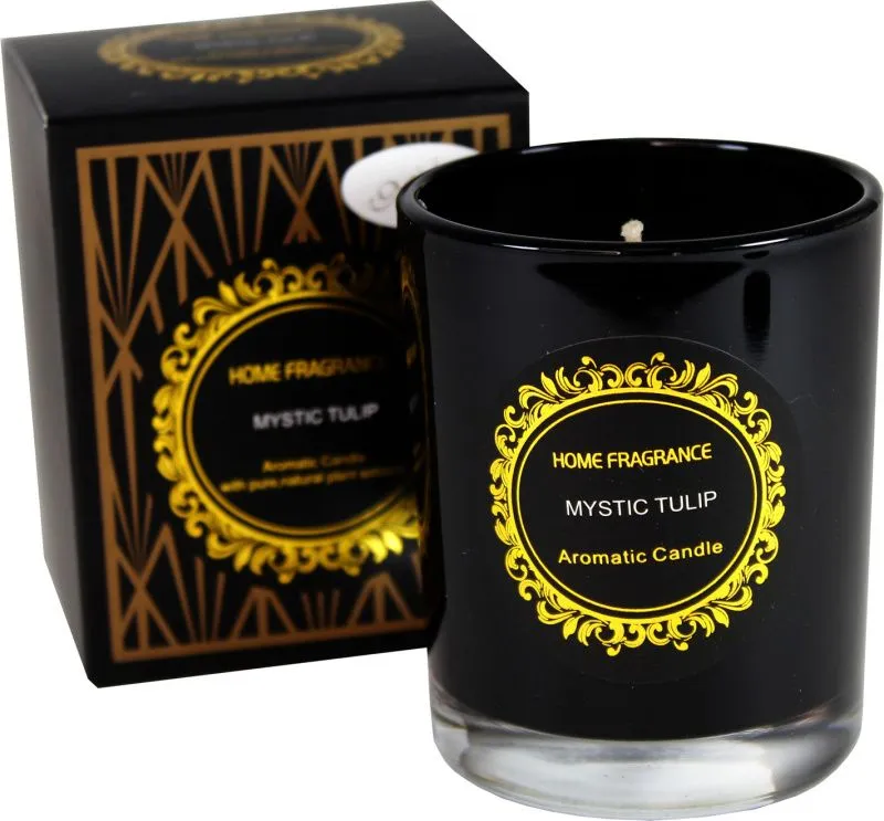 Свеча ароматическая Черная магия 130г Размер стакана: 70х70х84мм в подарочной упаковке