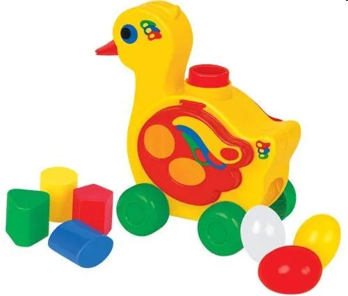 Игрушка развивающая Сортер ПОЛЕСЬЕ Уточка-несушка в сеточке