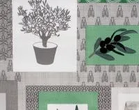 Рельефная клеенка из пвх натам 137см в рулоне 20м узорчатая