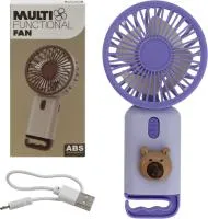 Вентилятор детский Мишка, портативный USB Размер: 6,5х13х4см