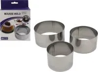 кольца кулинарные 3шт 8х6 10х6 12х6см