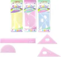 Геометрический набор YALONG Pastel 4пр