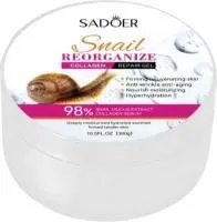 гель для тела лица sadoer 300г коллаген улитки