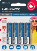 Батарейка GoPower LR6 BL4 Alkaline 1.5B