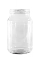 банка из белого стекла твист, d82, 950мл