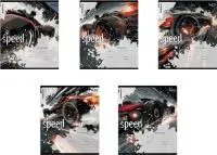 Тетрадь 12л линейка ErKr Big Wheels Mix-pack