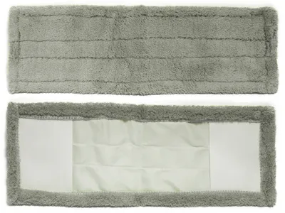 Запасная часть-МОП NataM из микрофибры к швабре 90262, короткий ворс Размер: 43х13см (цвет: серый)