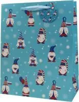 Пакет подарочный 26х12х32см Гномики