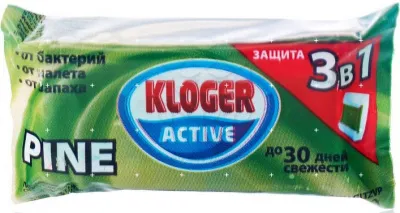 ЧС KLOGER 40г для унитаза с гелевыми вставками запасной блок