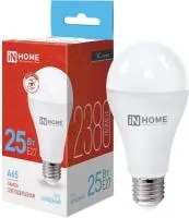 Лампа светодиодная ASD/inHOME VC ЛОН А65 Е27 25W(2380ml) 6500K 6K 135х65 без пульсации