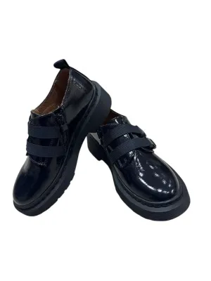 Полуботинки школьные для девочки /иск.кожа лак