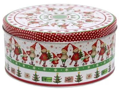 Банка жестяная 1800мл круглая d170х80мм (153106 Эльфики)