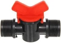 Муфта соединительная 3/4 с наруж.резьбой и краном