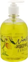Мыло жидкое NataM 500мл с дозатором Лимон