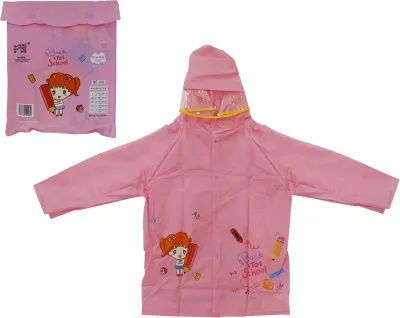 Дождевик детский на кнопках, с отделением для рюкзака EVA