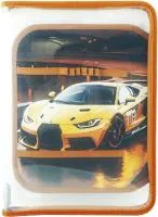 Папка для труда А4 ПЧЕЛКА 1 отделение на молнии Золотое авто