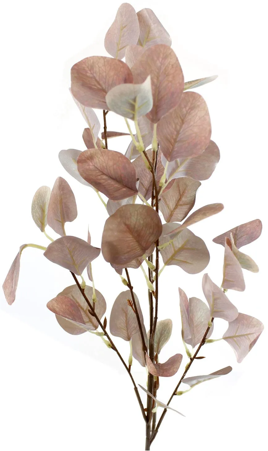 Терракотовая декоративная ветка листья эвкалипта 86см