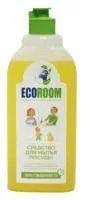 Средство моющее ECOROOM 500мл для посуды Лимон концентрированное биоразлогаемое