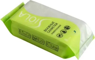 Влажные салфетки SIOLA Silver 8шт (универсальные)