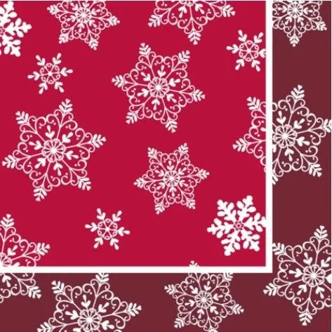 Салфетки бумажные NataM 20шт 25х25см 3-х слойные 