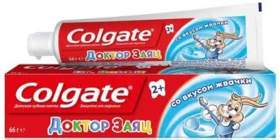 Зубная паста COLGATE 50мл детская Доктор Заяц  (Жвачка)