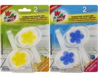 Блок для очищения унитаза Atmix ЦВЕТЫ 2х37гр