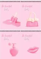 Блокнот 40л А6 ИДП клетка гребень Be beautiful