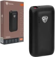 Аккумулятор BY мобильный мини USB/Type-C 5000мАч, QC3.0+PD 5A быстрая зарядка Цвет: черный