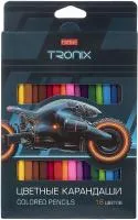 Карандаши цветные 18цв ХАТБЕР Tronix трехгранные