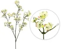 Белая декоративная гипсофила из ткани 58см для букетов