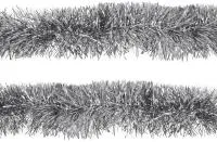 Мишура с длинным ворсом d9х200см Цвет: серебро