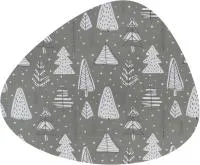салфетка подстановочная 40х33см ёлочки на сером