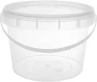 банка для продуктов 2250мл со вставной ручкой и крышкой неокрашенная