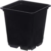 Горшок для рассады 500мл 90х90х100мм пластиковый черный