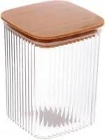 банка bamboo 800мл для продуктов квадратная пластиковая