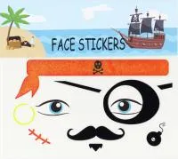 Тату наклейки 170х150мм Пират