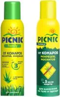 Аэрозоль от комаров PICNIC Family 150мл