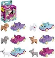 Игровой набор Гонки машинка, собачка, 6 видов Размер: 11,8х6,8х12см						