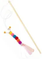 Игрушка для кошек Дразнилка Цап-Цап на палочке: Гусеничка с колокольчиком 