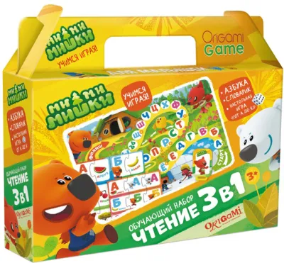 Игра развивающая 3в1 (МиМиМишки.Чтение // 03524)